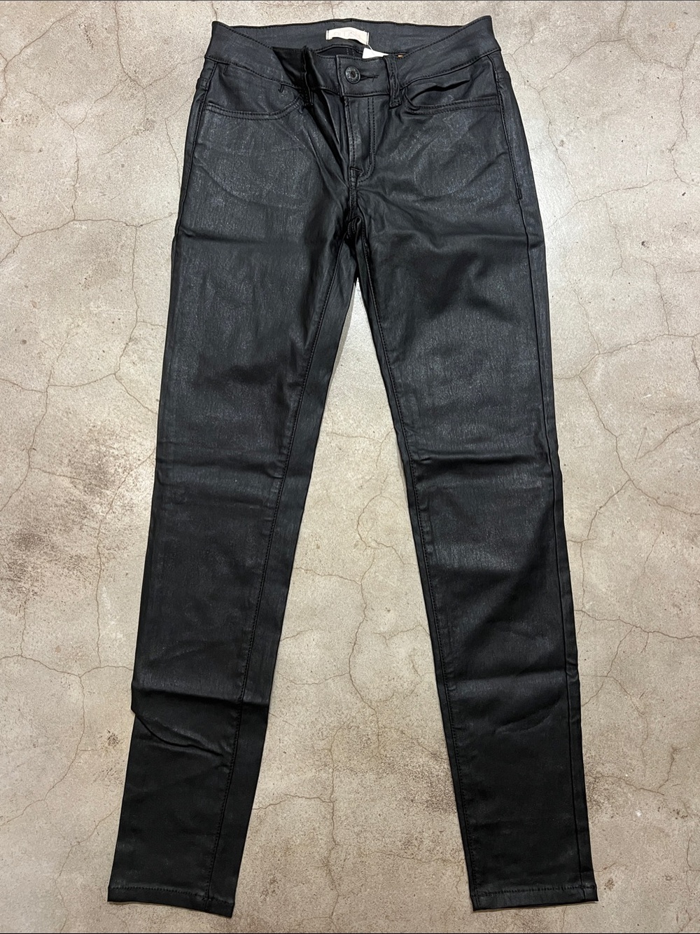 Blush women’s Black Skinny Coated Jeans